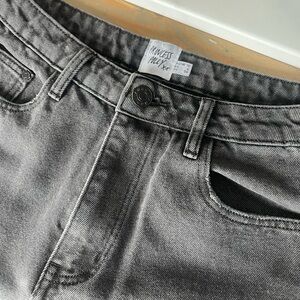 Princess Polly Black Vintage Wash Denim Jeans